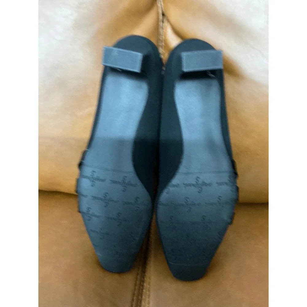 Easy Street Entice Pumps Womens 7.5 Black Low Block Heel Square Toe